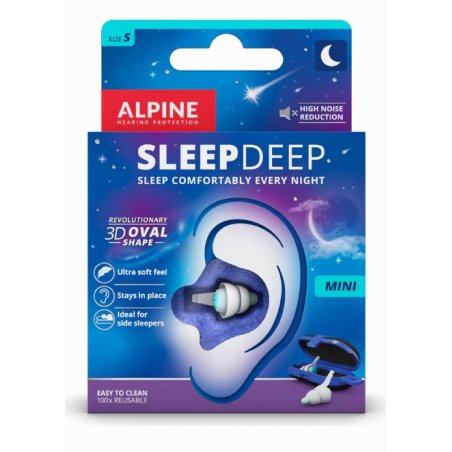 Alpine SleepDeep Bouchons d'oreilles réutilisables Bleu, Blanc 2 pièce(s)