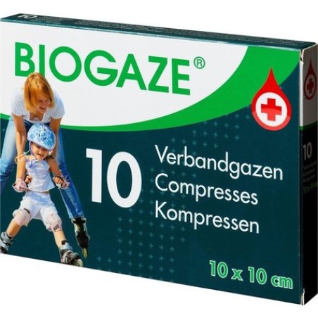Biogaze Bandages 10x10cm 10 Pcs