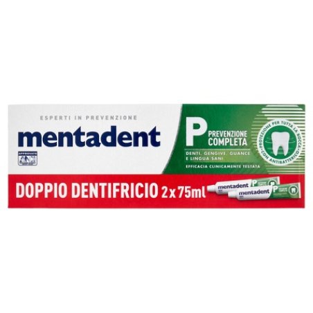 Mentadent P Complete Prevention Toothpaste - 2 Tubes Of 75 Ml