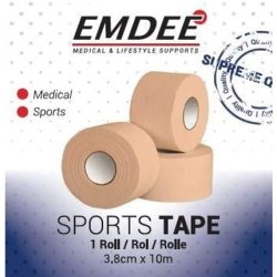 Emdee Sport Tape 3.8cm x 10m Skin Color