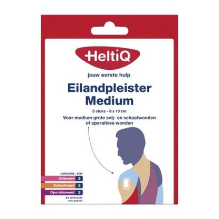 Heltiq Island Plaster Medium 8x10cm - First Aid Bandage