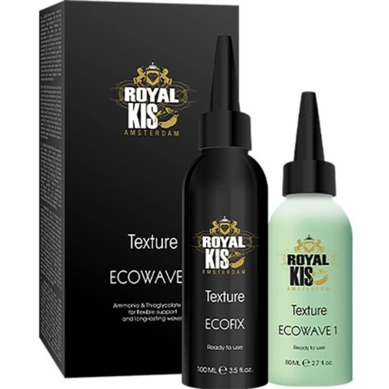 Royal KIS EcoWave 0 Perm Treatment for Closed, Heavy Hair - Perm Liquid Without Ammonia and Thioglycolate