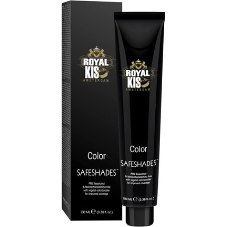 Royal KIS SafeShades Permanent Hair Colour Cream 100ml 6R High Coverage Long-Lasting Colour and Naturally Shiny Hair No