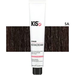 KIS KeraCream Color Permanent Hair Color Cream 100ml 5A High Coverage Intensive Hair Color Keratin Infusion - Animal