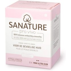 Sanature Ultra Thin Mini Cotton Incontinence Pads