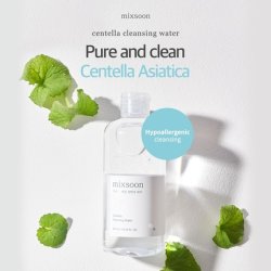 Mixsoon Centella Cleansing Water 10.14 fl oz 300ml Face Cleanser for Sensitive Skin Centella Asiatica Aloe Vera