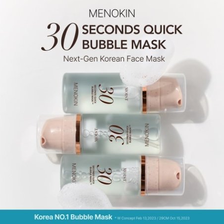 Menokin 30 Seconds Quick Bubble Mask Moist with Hyaluronic Acid