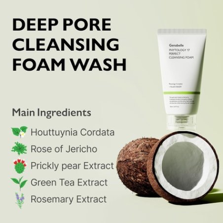 Phytology 17 Perfect Cleansing Foam Skin-Soothing Gentle Coconut-Derived