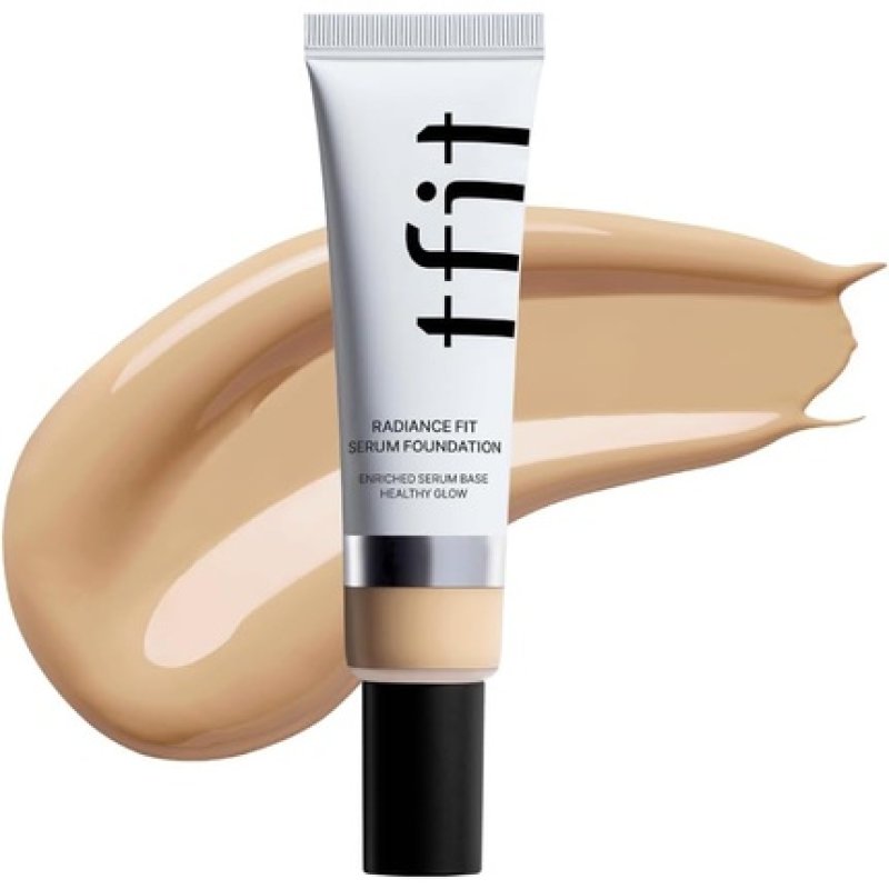 Tfit Radiance Fit Serum Foundation - Flawless Coverage, Dewy Finish