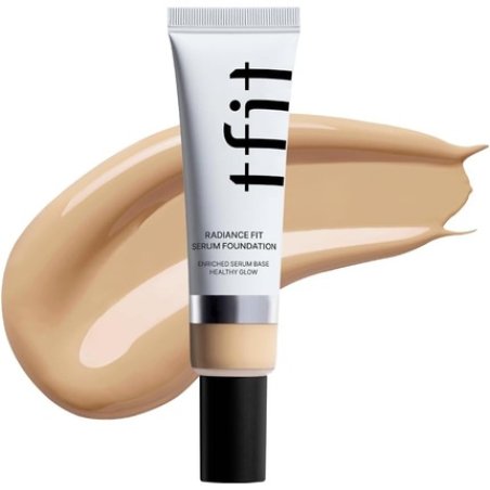 Tfit Radiance Fit Serum Foundation - Flawless Coverage, Dewy Finish