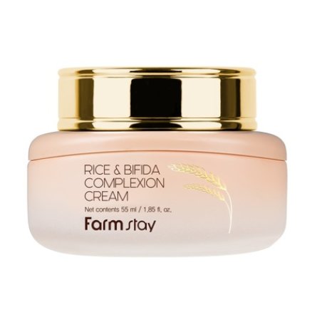 Farmstay Rice & Bifida Complexion Cream Moisturizing Nourishing Face Cream With Rice And Ferments 55ml