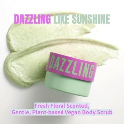 Dear Doer Dazzling Body Scrub Radiant Gentle Exfoliator with Grape Seed