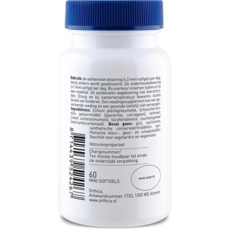 Orthica Omega 3 Vegan Fish Oil - 60 Mini Softgels