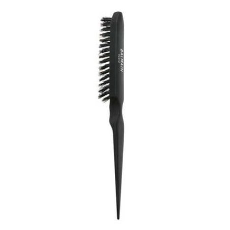 Professional Boar Hair Backcomb Brush Black