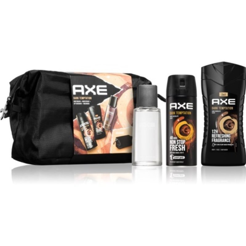 Axe Dark Temptation Body Wash 250ml, Deodorant 150ml, Aftershave 100ml