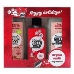 Marcel's Green Soap Christmas Set Argan & Oudh Assorted - Gift Set