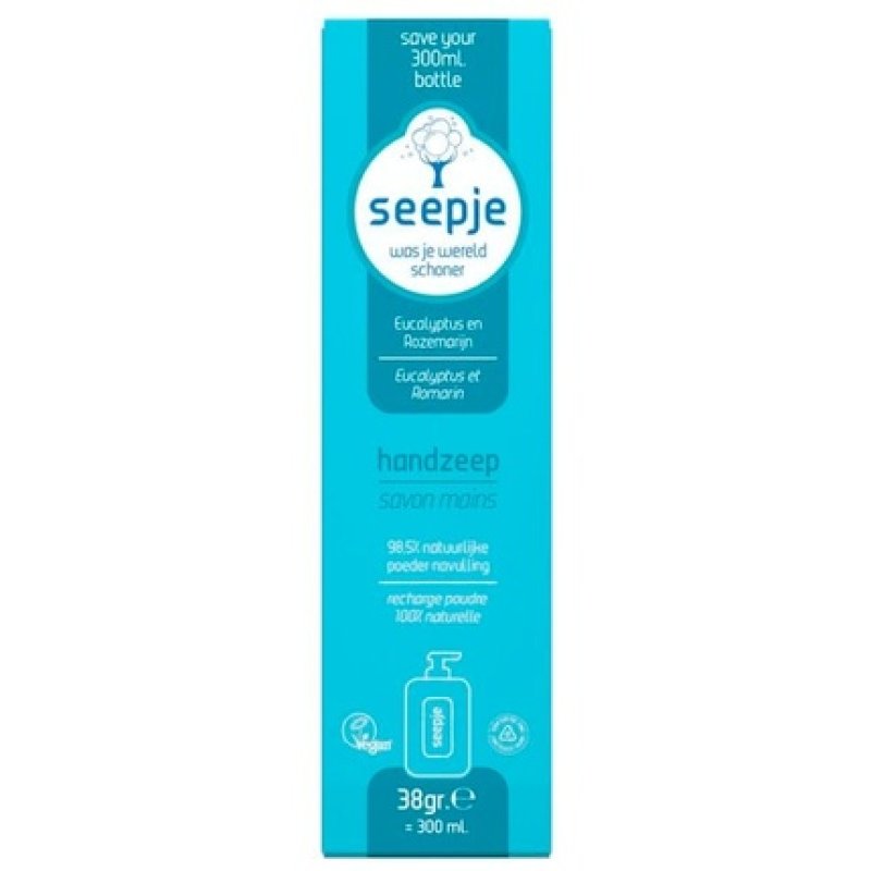 Seepje Eucalyptus And Rosemary Hand Soap Refill - 38 Grams
