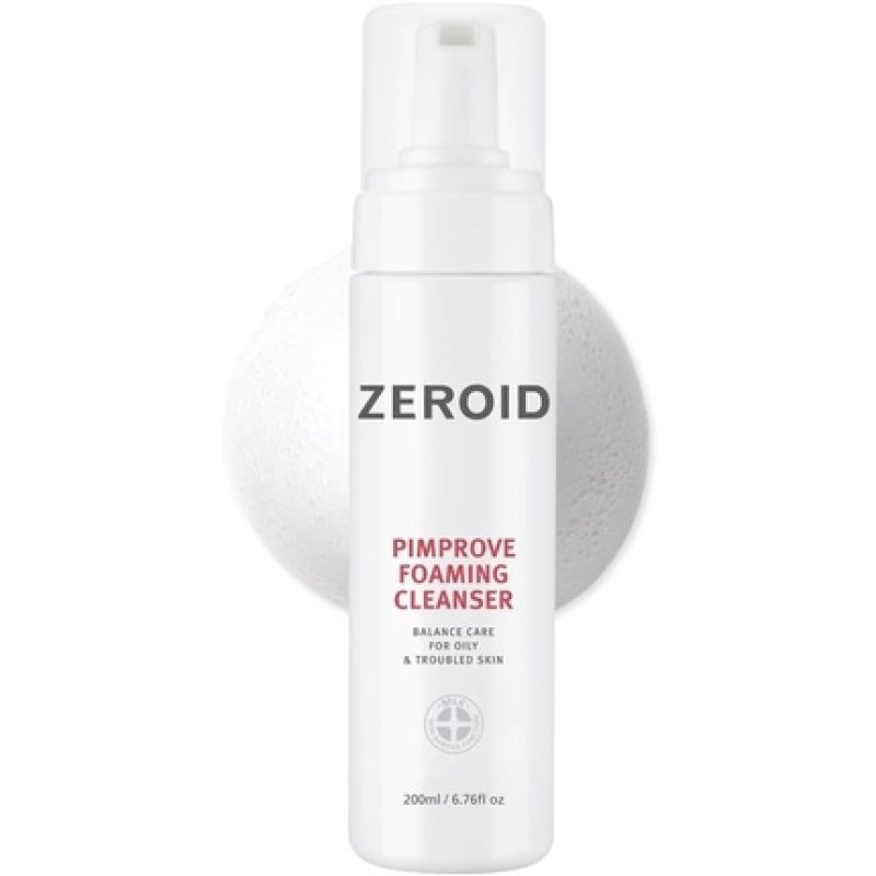 Zeroid Pimprove Foaming Cleanser Korean Dermocosmetic Balanced Care for Oily Skin