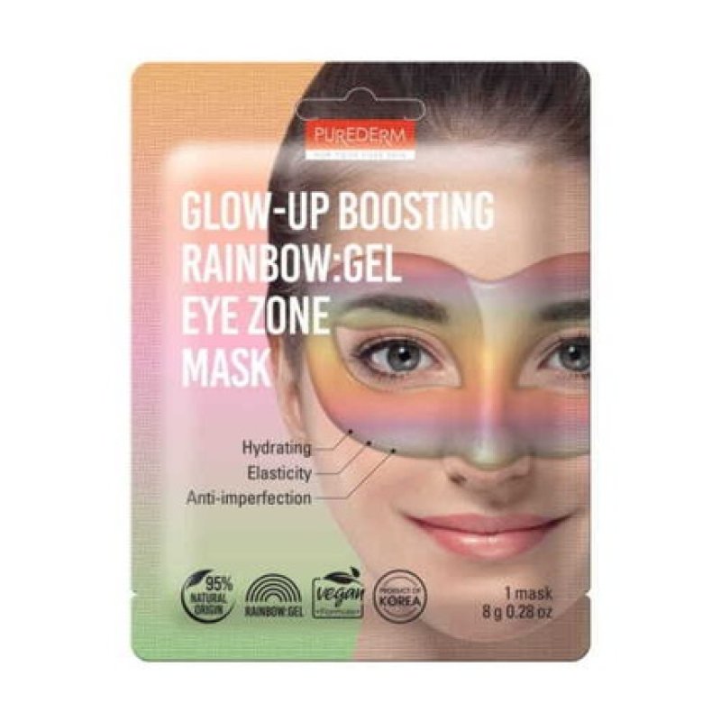 Glow-Up Boosting Rainbow Vegan Hydrogel Eye Mask 8g