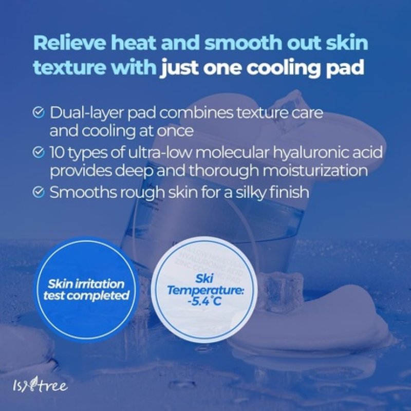 Ultra-Low Molecular Hyaluronic Acid Zinc Cooling Pad