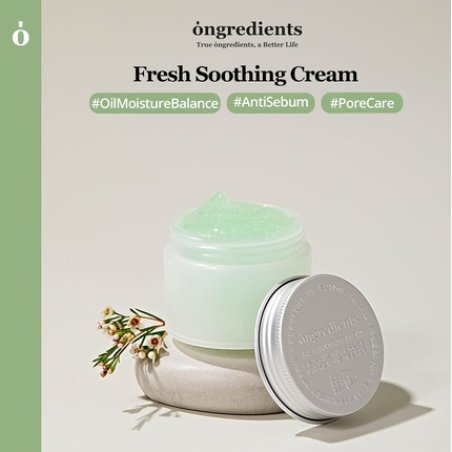 Ongredients Fresh Soothing Cream Daily Moisturizing Cream with Niacinamide