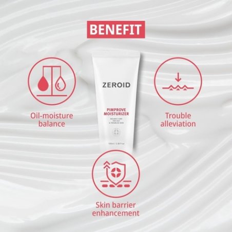 Zeroid Pimprove Moisturizer with Ceramides and Hyaluronic Acid 100ml