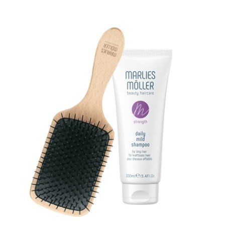 Marlies Moller Marine Moisture Scalp Brush Daily Mild Silicone Free Hair Shampoo Deep Cleansing - 100 Ml