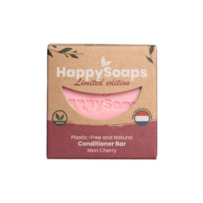 Happypsoaps Conditioner Bar Mon Cherry - A Natural Hair Conditioner Bar For Soft And Manageable Hair