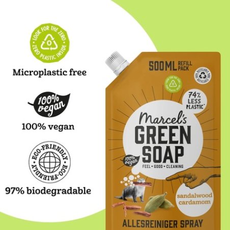 Marcel's Green Soap All-purpose Spray Refill Sandalwood & Cardamom Cleaning Spray 500ml
