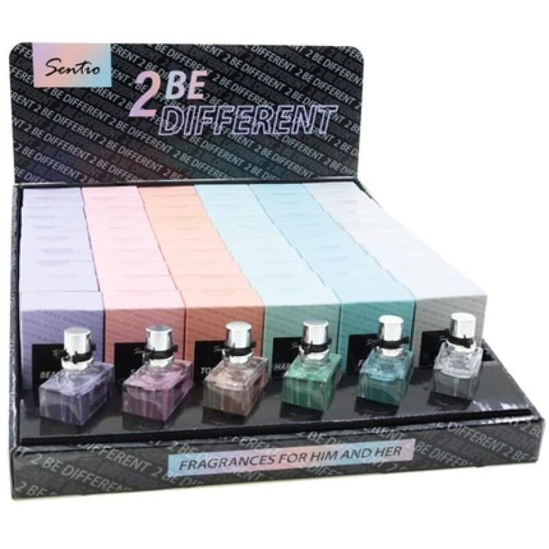 Sentio Perfume 15ml 2 Be Different - 60 Pieces With 6 Assortments 6 Testers For Free