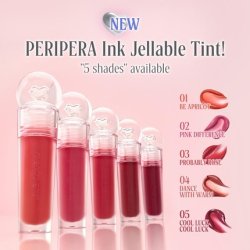 Peripera Ink Jellable Tint Lip Stain Korean High Pigment Color