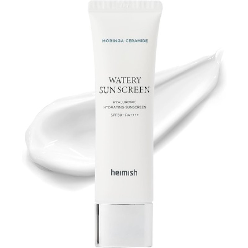 Heimish Moringa Ceramide Hyaluronic Hydrating Watery Sunscreen SPF Face