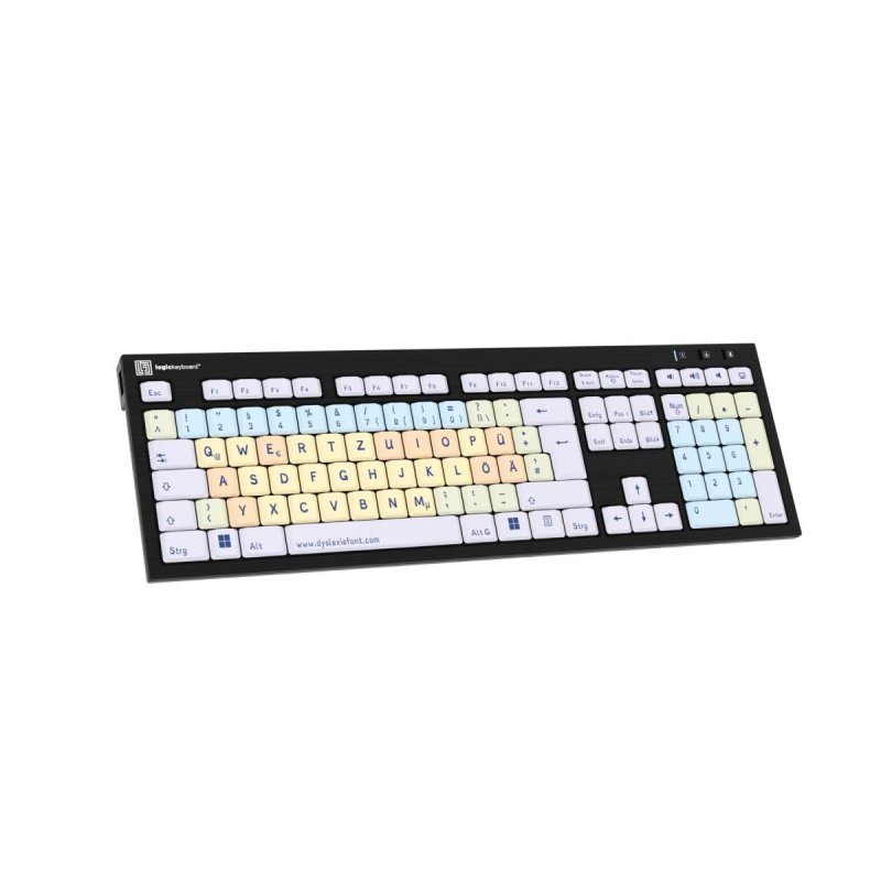LogicKeyboard PC ALBA Slimline Dyslexie-Tastatur DE