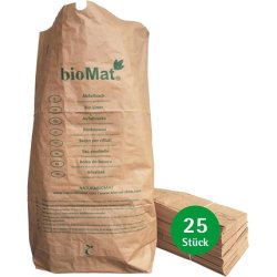 Biomat Compostable Paper Bags 120L Made of Kraft Paper - Pack of 25