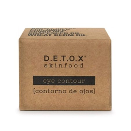 DETOX SKINFOOD Eye Contour Cream for Dark Circles, Wrinkles & Bags Anti Aging Day and Night Vegan Cosmetics 20ml