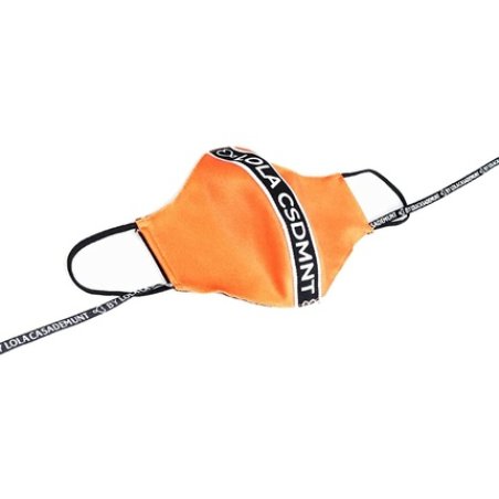 Lola Casademunt Orange Vertical Logo Mask
