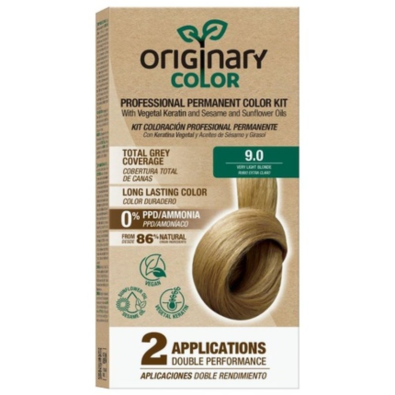 Originary Color Professional Permanent Coloring Set Color 9-0