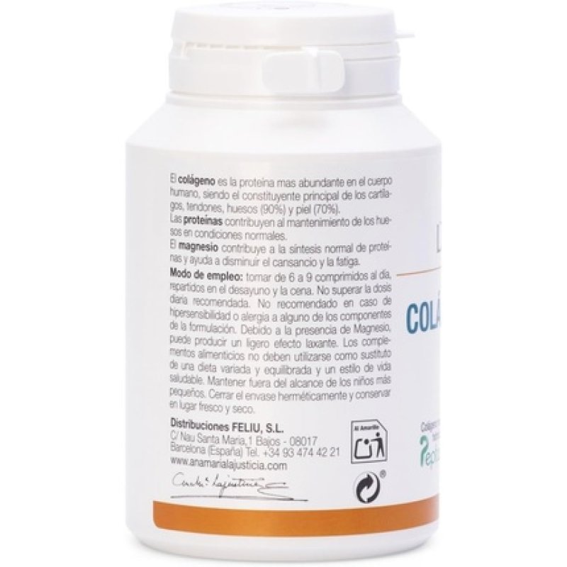 Ana Maria Lajusticia Marine Collagen with Magnesium 180 Tablets Lemon Flavor