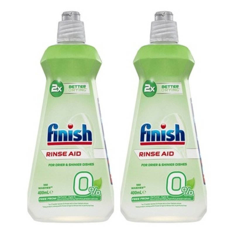 Finish 400ml 0% Rinse Aid Dishwashing Liquid