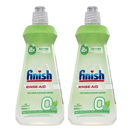 Finish 400ml 0% Rinse Aid Dishwashing Liquid