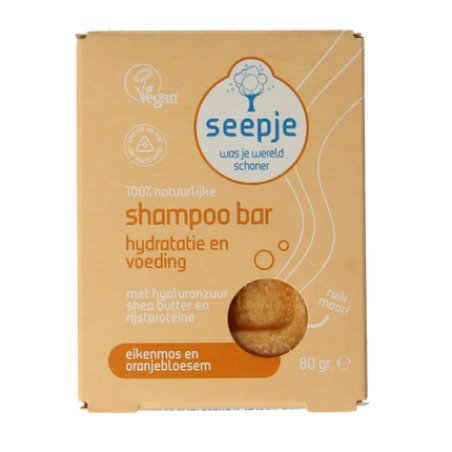 Seepje Oak Moss And Neroli Shampoo Bar 80 Grams