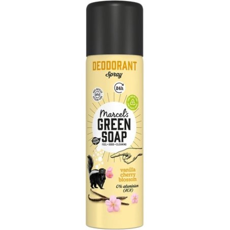 Marcel's Green Soap Anti-perspirant Deodorant Spray Vanilla & Cherry Blossom 150ml