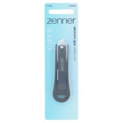 Zenner Nail Clipper Soft Grip Grey