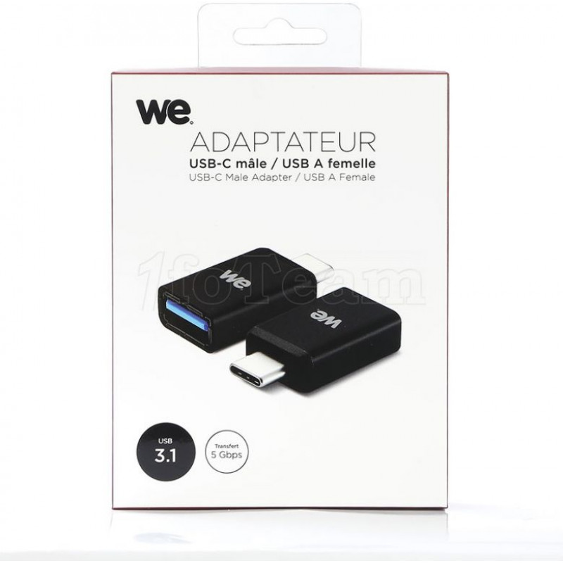Adaptateur We compatible USB 3.1 Type-C Vers USB MF