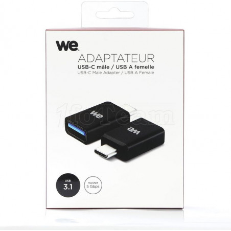 Adaptateur We compatible USB 3.1 Type-C Vers USB MF
