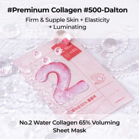 Numbuzin No.2 Water Collagen 65% Volumizing Sheet Mask - Pack of 4