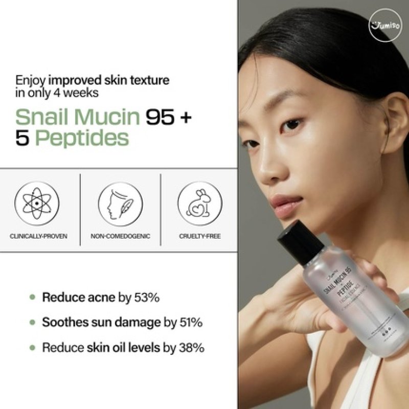 Jumiso Snail Mucin 95% Peptide Essence Hydrating Serum 4.73 Fl.Oz 140ml