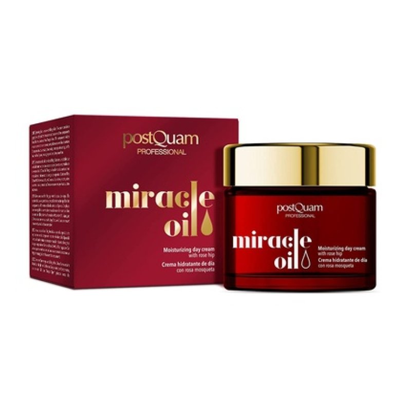 PostQuam Miracle Oil Face Cream Women's Day Cream with Rosehip Oil 50ml
