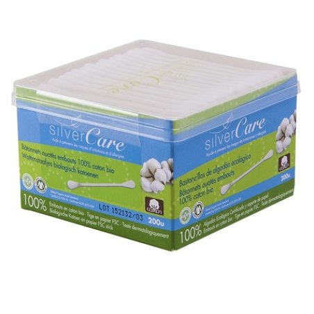 Masmi Silver Care Organic Cotton Ear Swabs 200 Pieces
