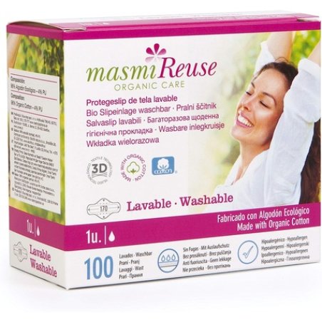 Bio Washable Panty Liners Made of Organic Cotton Masmi Reuse